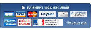 Paiement 100% sécurisé - En savoir plus